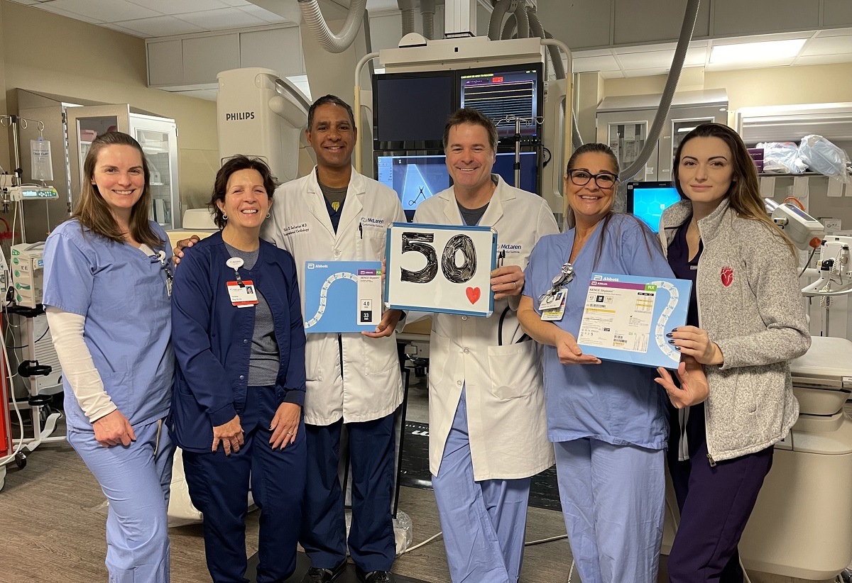 Milestone first year 50 interventional procedures for expanded McLaren